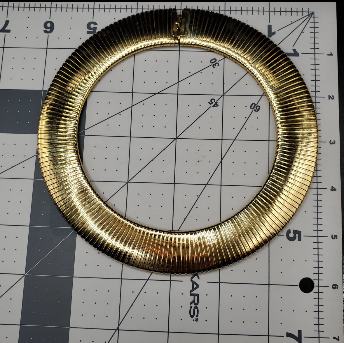 Vintage KENNETH JAY LANE Signed Egyptian Revival Cleopatra Style Gold Tone Collar Necklace