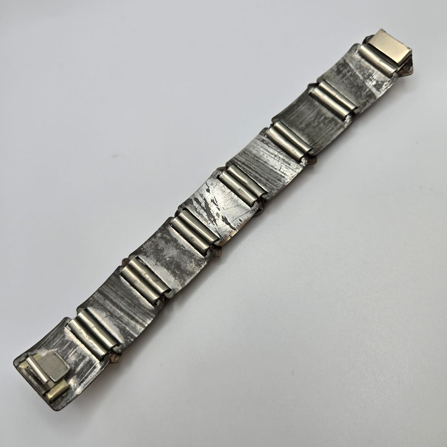 Vintage REBAJES Copper  Swirl Dot Modernist Geometric bracelet