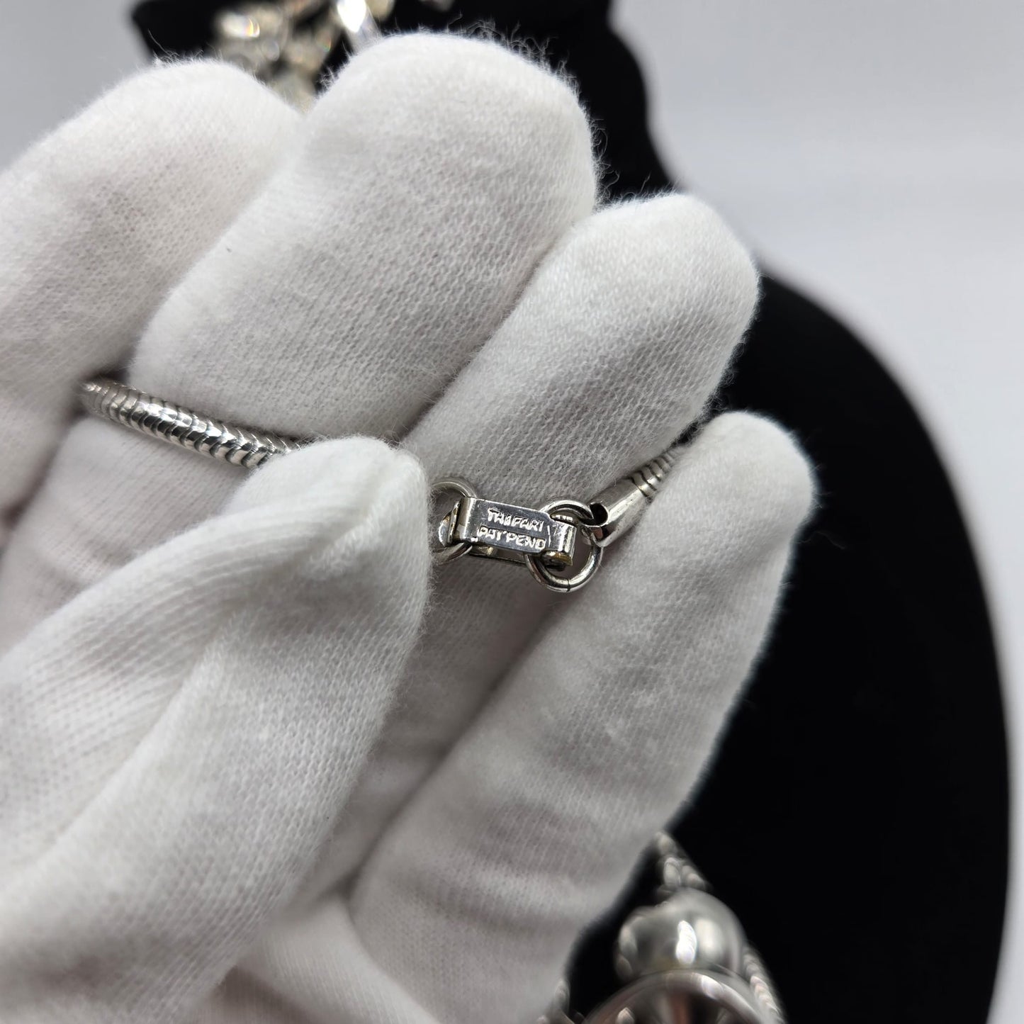 Vintage TRIFARI Alfred Philippe Gem of India silver tone rhinestones Necklace and Brooch pin set