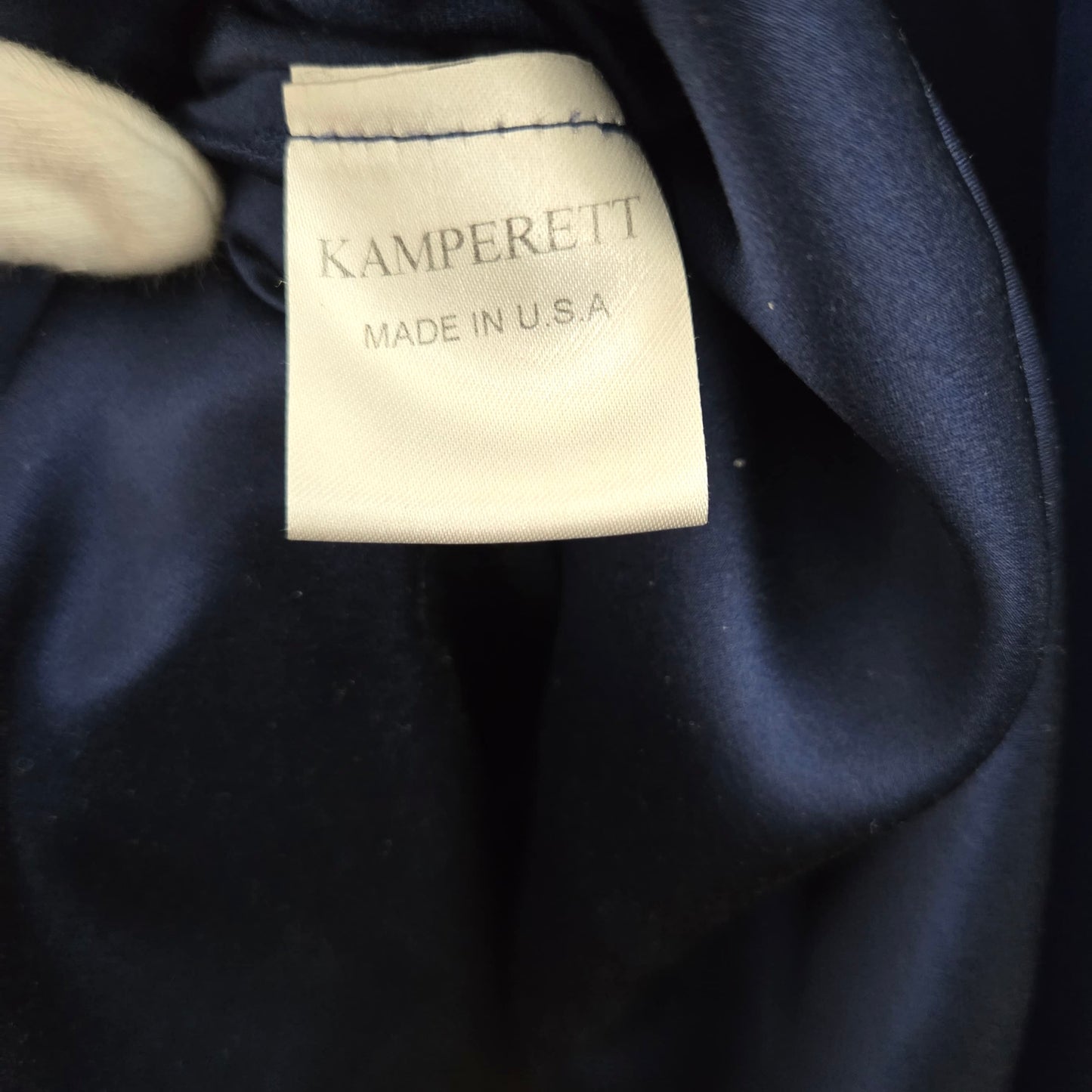 KAMPERETT Meiere  Silk Organza  Navy Blue Dress size L