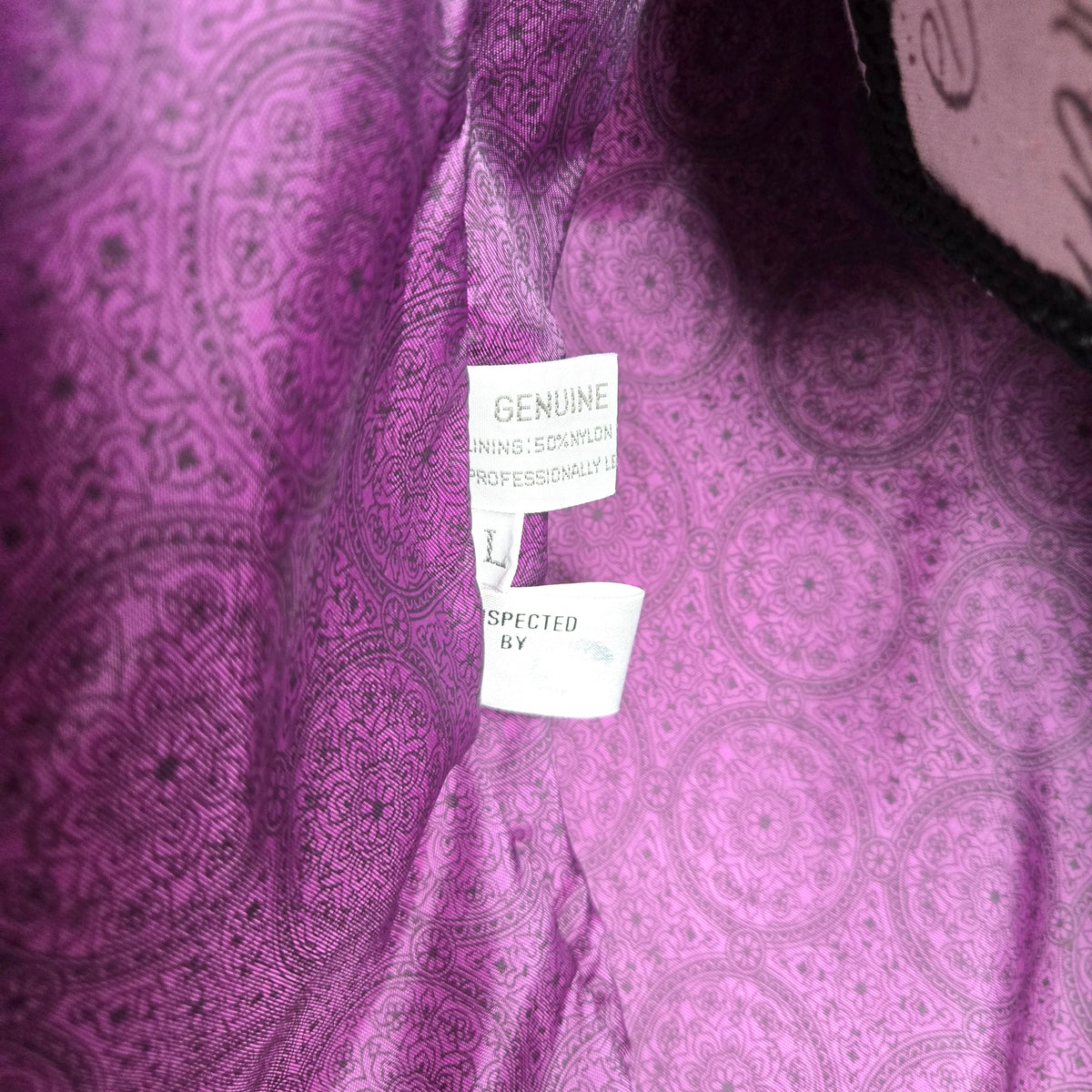 Vintage MADGE'S fuchsia pink suede leather oversized jacket coat size L