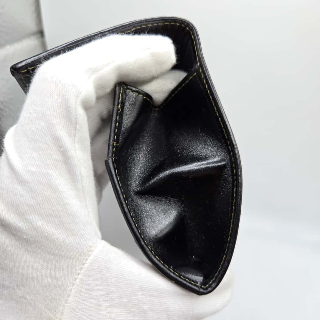 Vintage Fendi Pequin Coated Canvas Bifold Snap Wallet