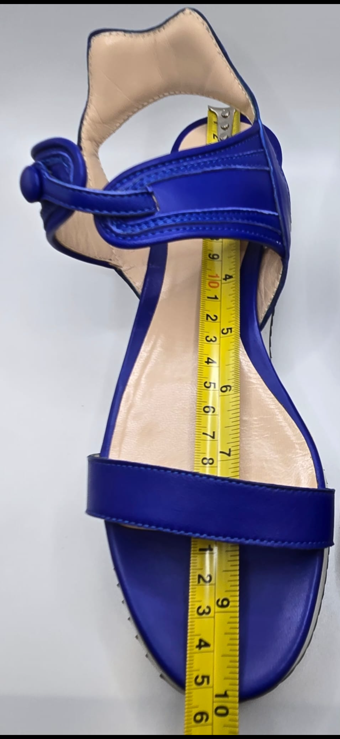 EMPORIO ARMANI Royal Blue leather sandals size 39