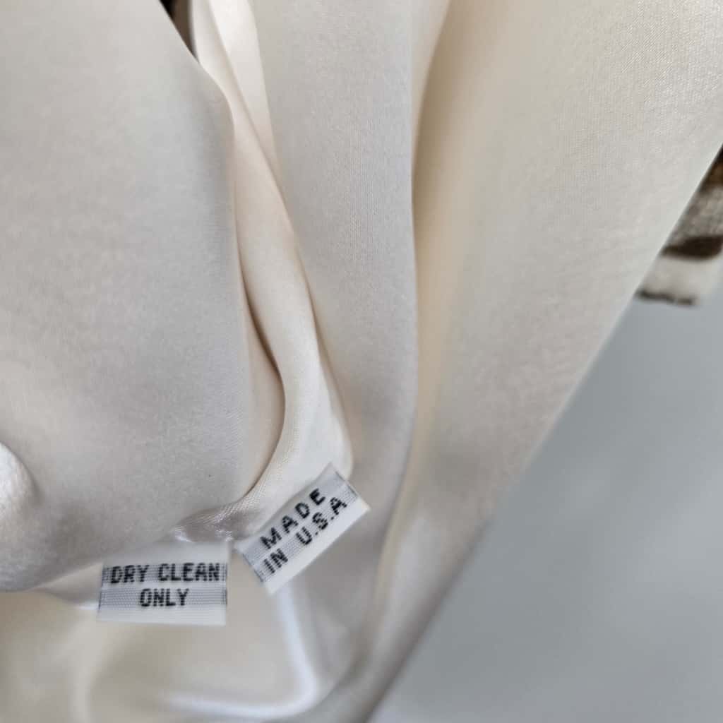 Vintage Bob Mackie off White Cocktail Party Dress Beaded Sequin Dress Long Sleeve Wedding Party Dress Small Cher Dress size 0-2