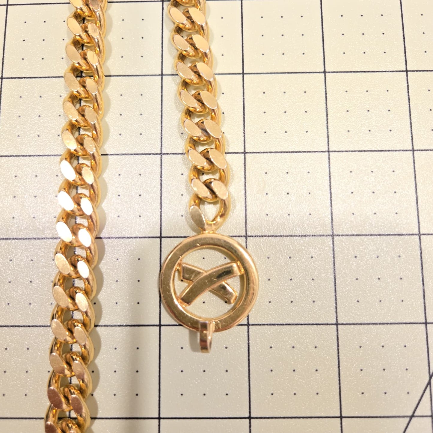 Vintage PALOMA PICASSO Gold tone Chain Belt/necklace 36in