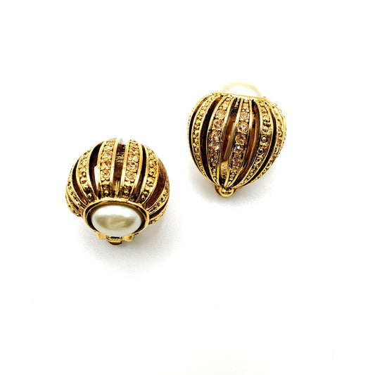 Vintage OSCAR de la RENTA Clip On Earrings