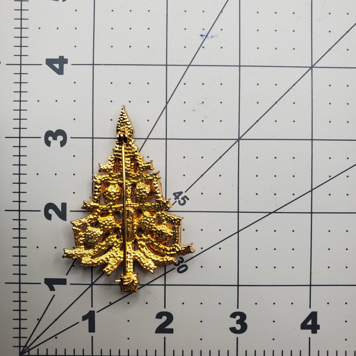 Vintage EISENBERG ICE Christmas Tree Brooch Pin