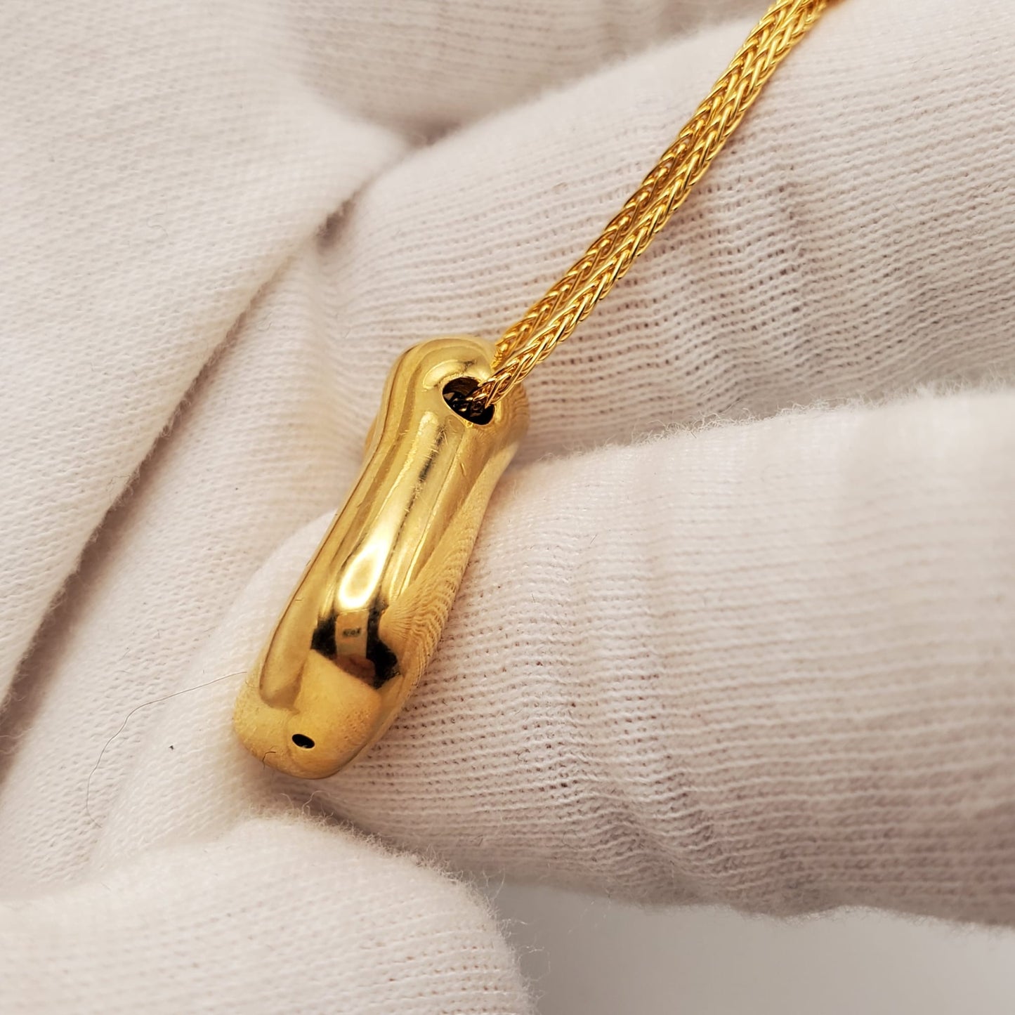 MAISON IREM Balloon J Letter 925 Silver, Gold Tone Necklace NEW with Box