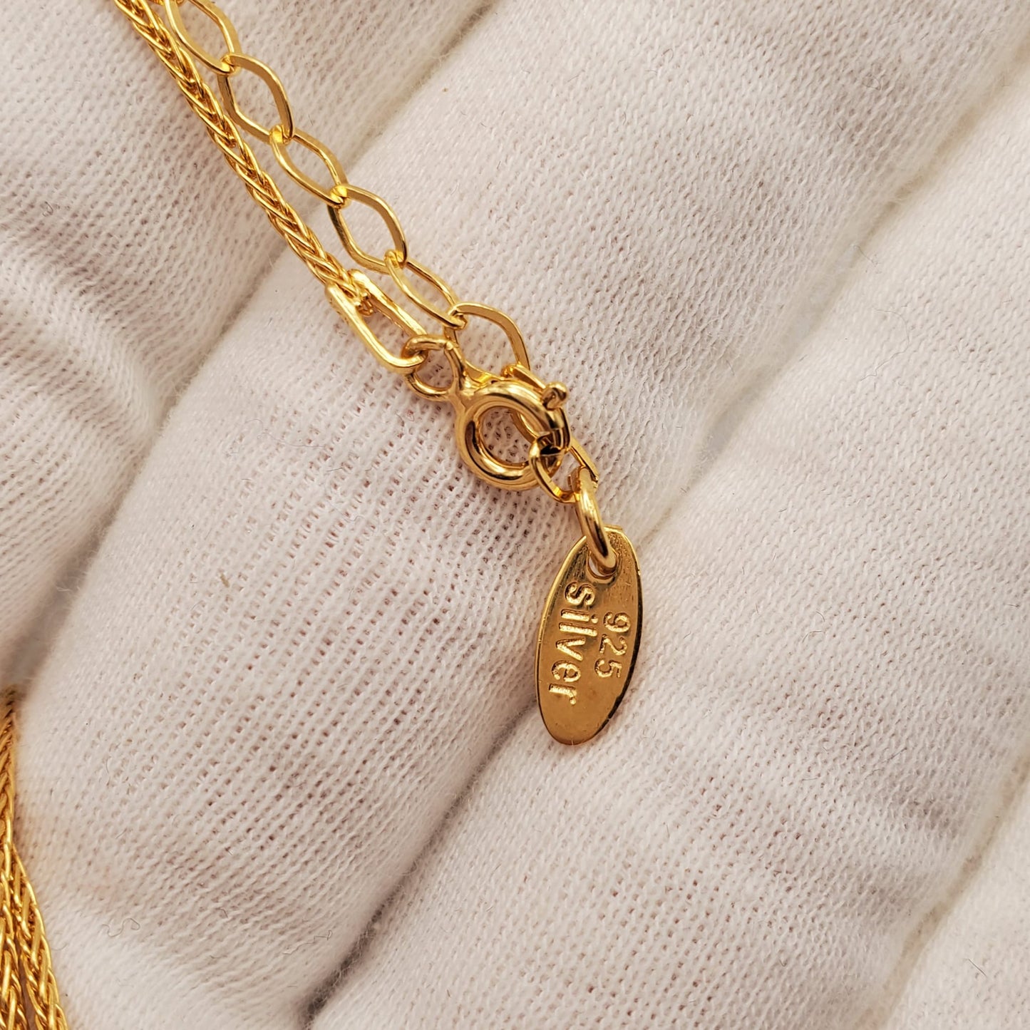 MAISON IREM Balloon J Letter 925 Silver, Gold Tone Necklace NEW with Box