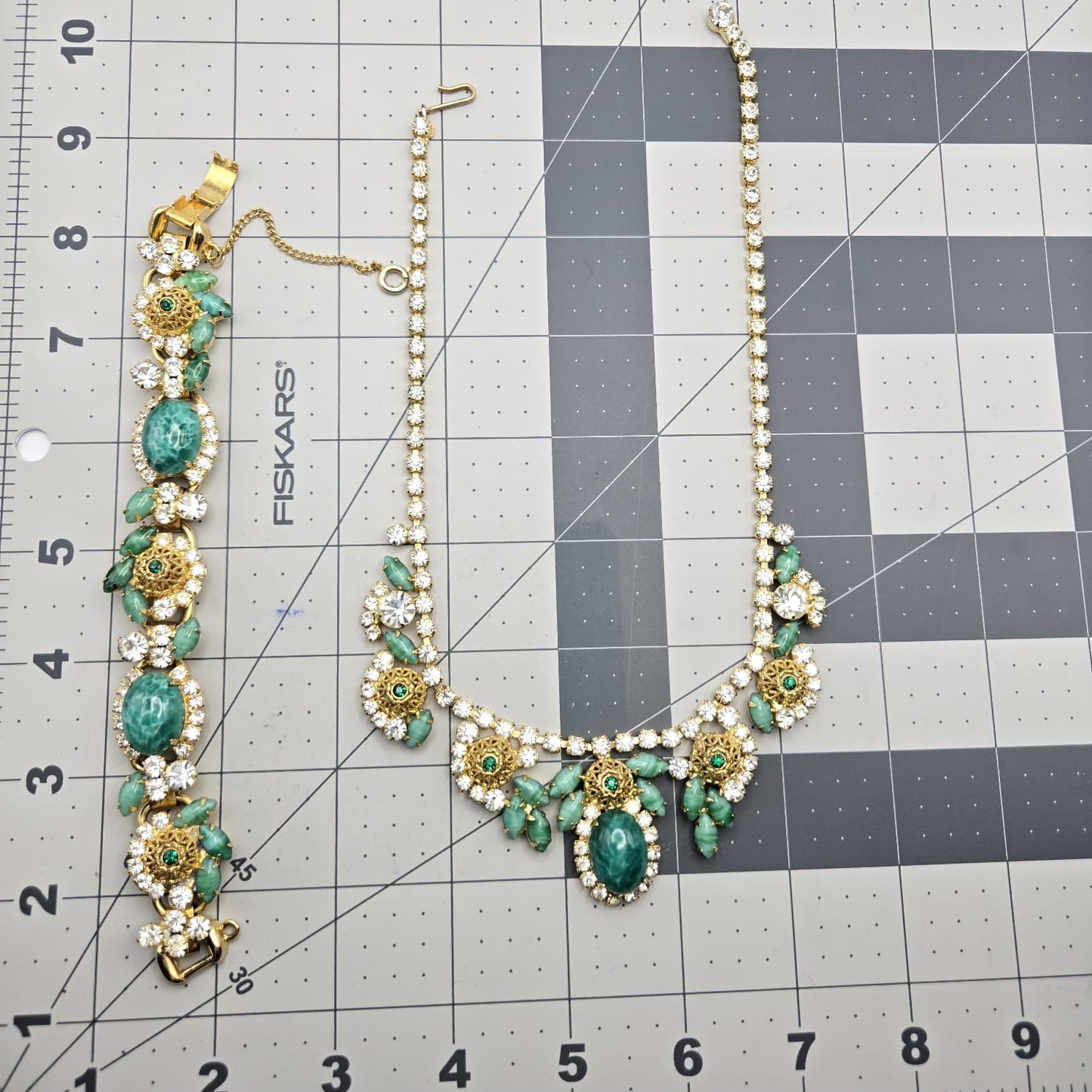 Vintage DeLizza & Elster Juliana Necklace and Bracelet Set