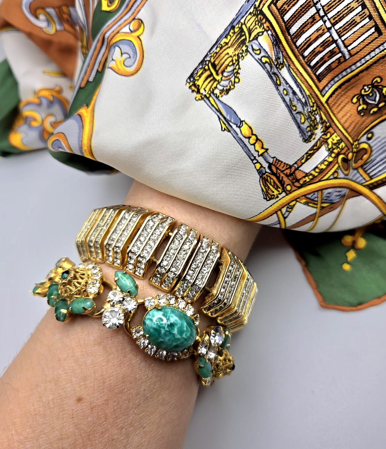 Vintage DeLizza & Elster Juliana Necklace and Bracelet Set