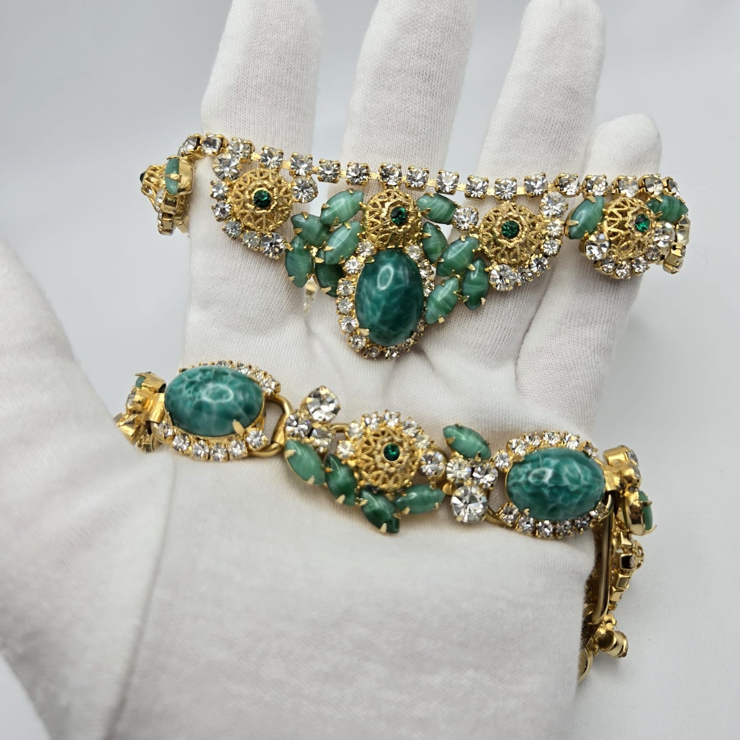 Vintage DeLizza & Elster Juliana Necklace and Bracelet Set