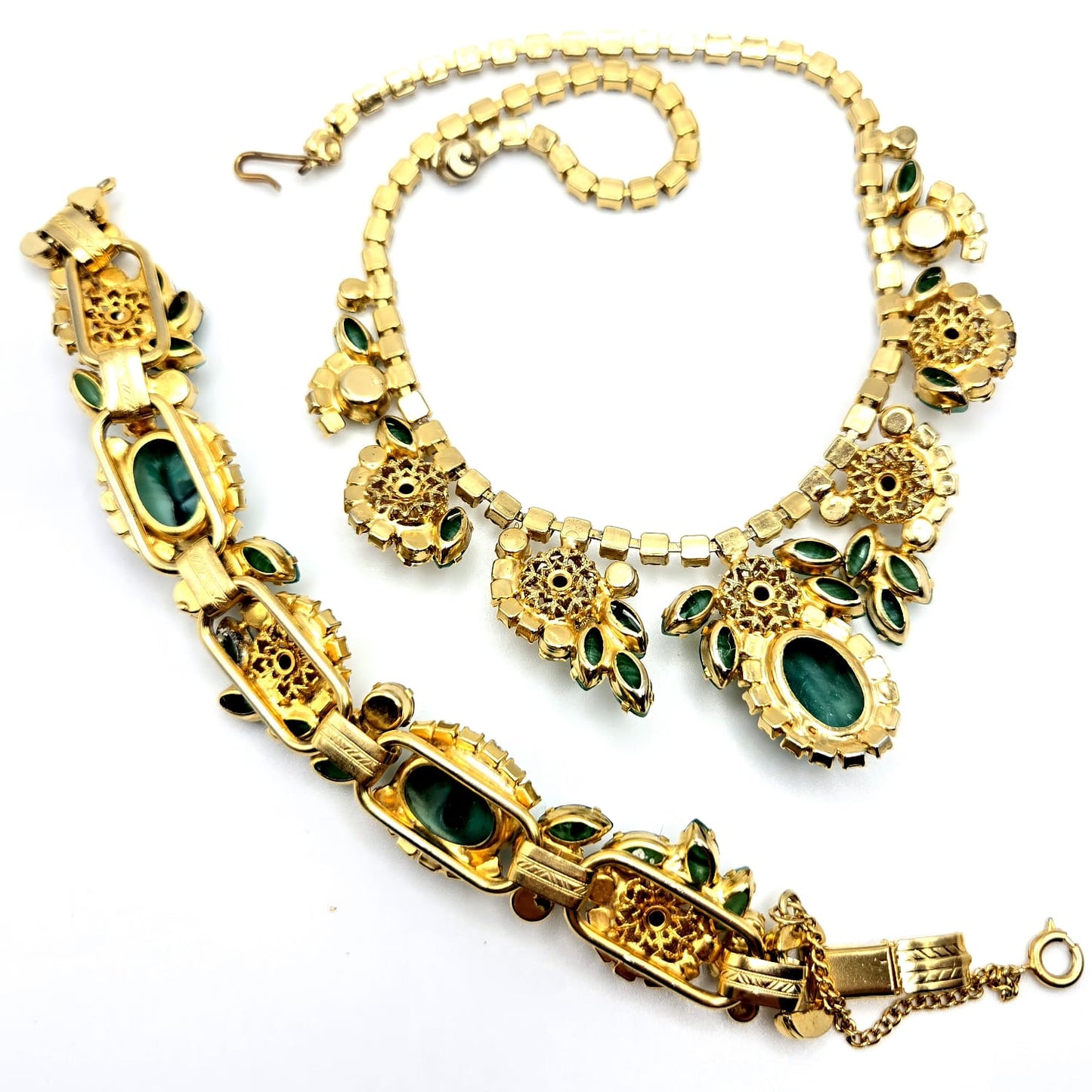 Vintage DeLizza & Elster Juliana Necklace and Bracelet Set