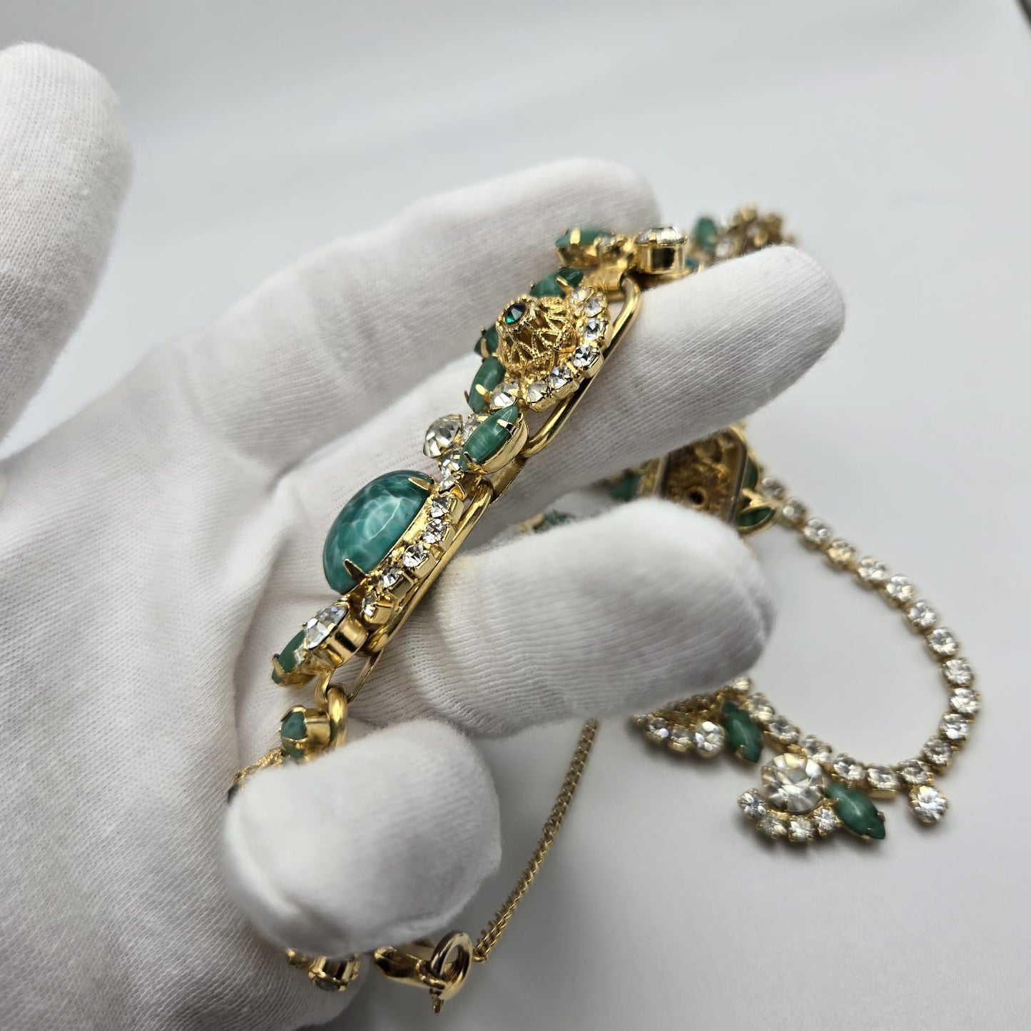 Vintage DeLizza & Elster Juliana Necklace and Bracelet Set