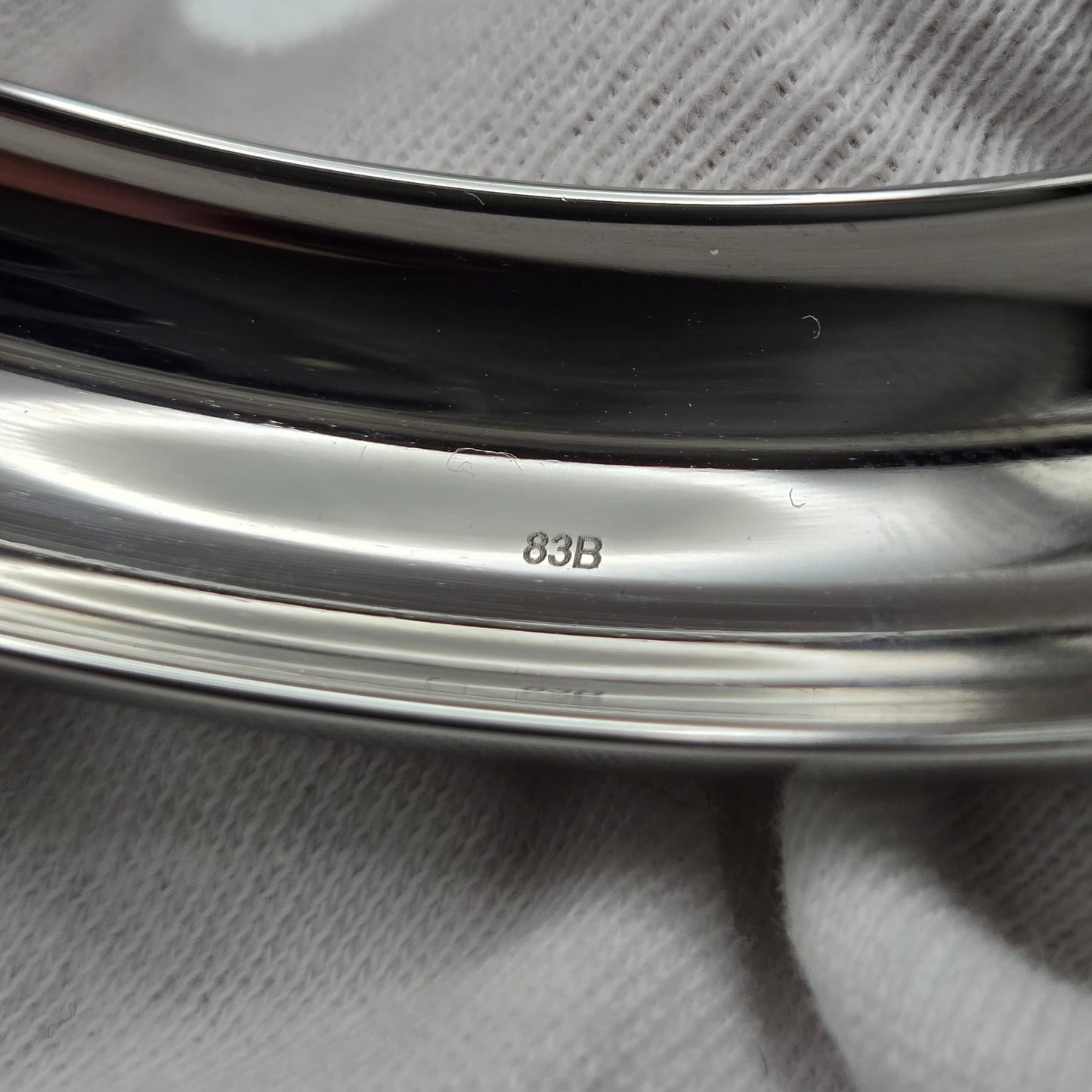 D&G DOLCE GABBANA What Goes Around Comes Around, Silver Tone Bangle Bracelet, Very Good Condition