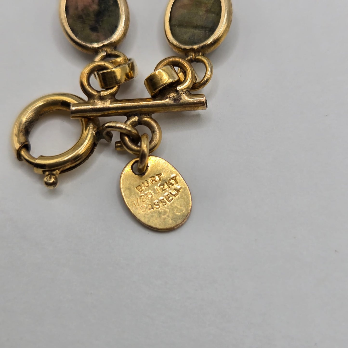 Vintage BURT CASSEL
12K GOLD FILLED
SCARAB bracelet