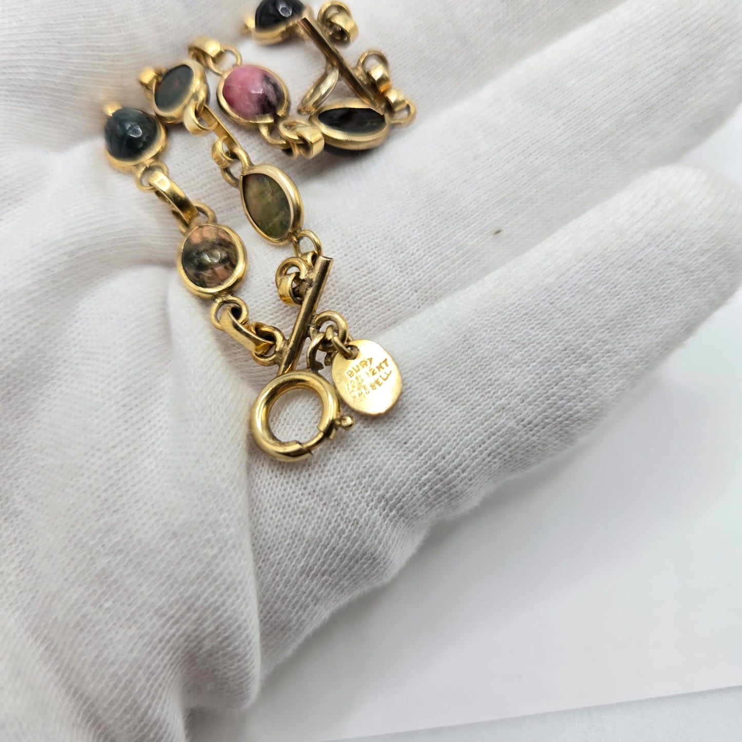 Vintage BURT CASSEL
12K GOLD FILLED
SCARAB bracelet